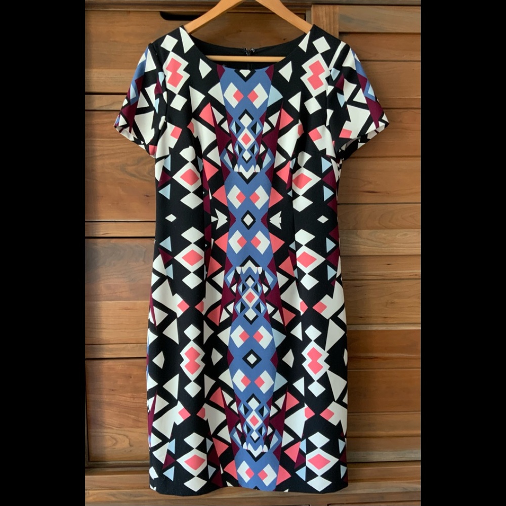 Vintage Talbots Size 8 Geometric Dress